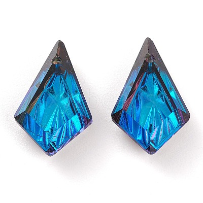 Embossed Glass Rhinestone Pendants GLAA-J101-01B-001BB-1
