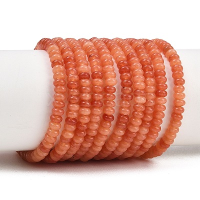 Natural White Jade Beads Strands G-L635-A02-4x2mm-05-1