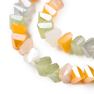Electroplate Glass Beads Strands GLAA-T023-A17-02-1