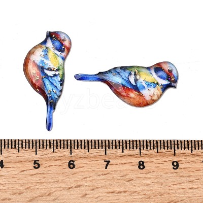 2Pcs Transparent Epoxy Resin Pendants RESI-A044-03B-1