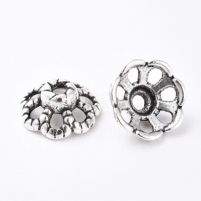 Tibetan Style Alloy Bead Caps LS-LF0761Y-1
