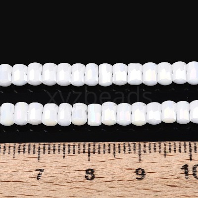 Electroplate Opaque Glass Beads Strands EGLA-N022-09A-C05-1