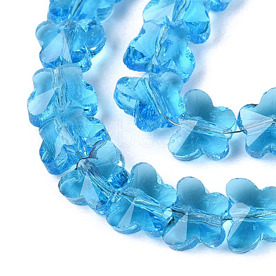 Transparent Glass Beads Strands GLAA-Q118-01A-B04-1