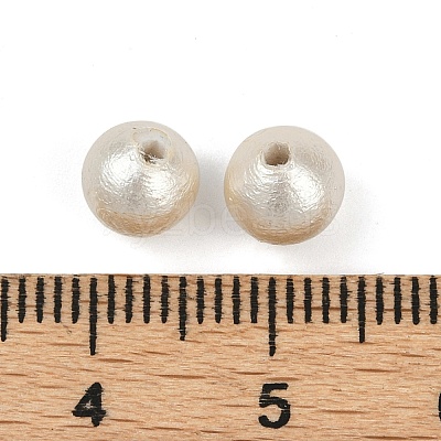 Compressed Cotton Pearl Beads WOVE-V001-A02-6mm-1