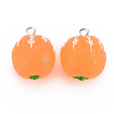 Opaque Resin Pendants RESI-S356-072A-01-1