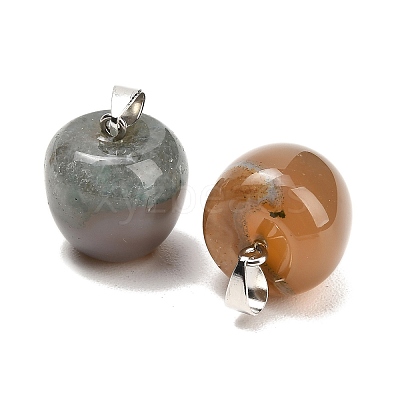 Teachers' Day Natural Agate Pendants GG-K002-14E-1