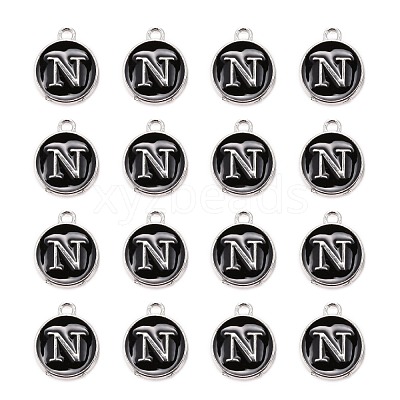 Platinum Plated Alloy Charms X-ENAM-S118-02N-P-1