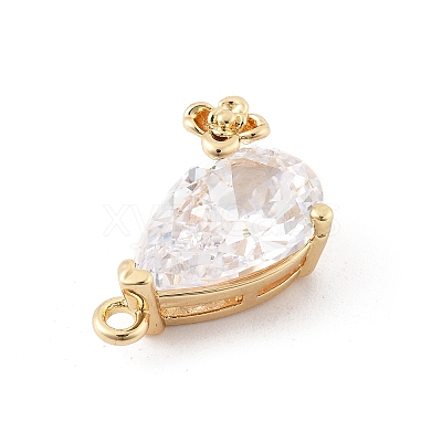 Brass Micro Pave Cubic Zirconia Pendants KK-K371-40A-G-1