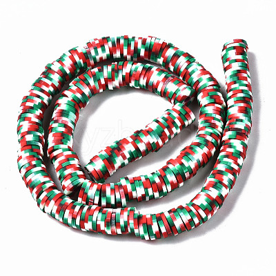Handmade Polymer Clay Beads Strands CLAY-N008-010-H24-A-1