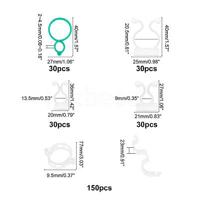 Plant Climbing Wall Fixture Clips AJEW-GA0002-61-1