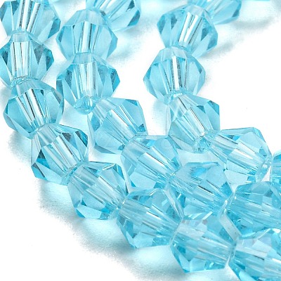 Transparent Glass Beads Strands GLAA-F029-4mm-20-1