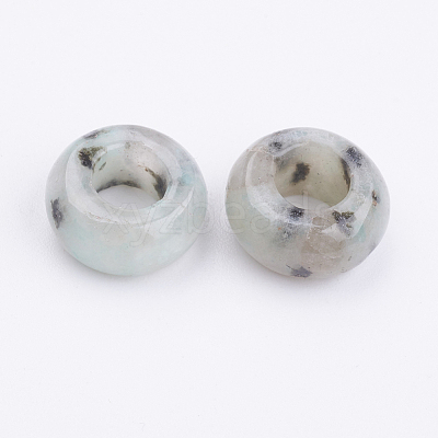 Natural Sesame Jasper/Kiwi Jasper Beads G-K216-01E-1