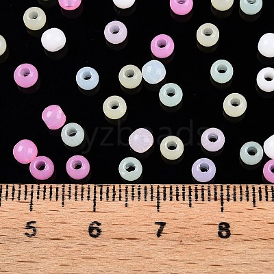 Opaque Acrylic Beads OACR-H038-20-1