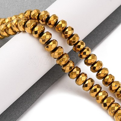 Electroplate Non-magnetic Synthetic Hematite Beads Strands X-G-J160-E-02-1