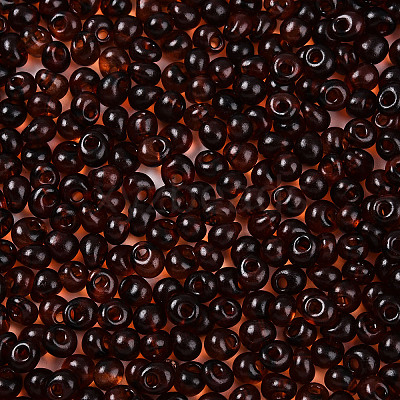 3/0 Baking Paint Glass Fringe Seed Beads SEED-A034-04J-1