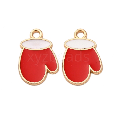 Christmas Alloy Enamel Pendants ENAM-K080-01B-G-1