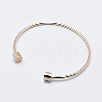 Eco-Friendly 316 Surgical Stainless Steel Cuff Bangle Making STAS-J038-25RG-1