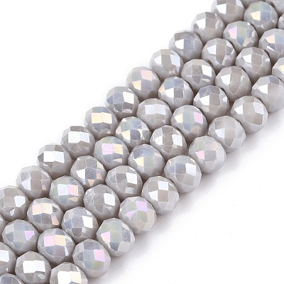 Electroplate Glass Beads Strands LS-EGLA-A044-P6mm-B19-1