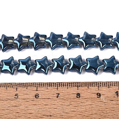 Electroplate Transparent Glass Beads Strands EGLA-N056-04A-A04-1