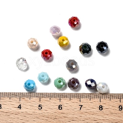 15 Colors Electroplate Glass Beads EGLA-JP0002-02E-6mm-1