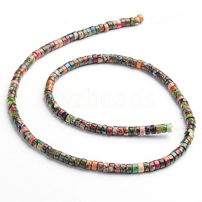 Dyed Natural Imperial Jasper Beads Strands G-M276-06-B-1