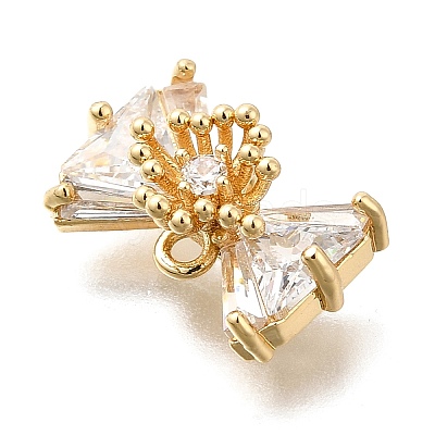 Brass Micro Pave Cubic Zirconia Pendants LS-KK-U061-22G-1
