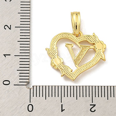 Heart Brass Pendants KK-I714-04G-V-1