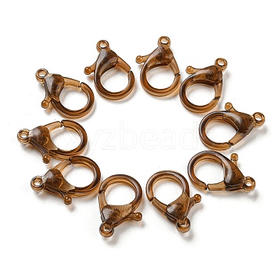 Transparent Plastic Lobster CLaw Clasps KY-H005-A10-1