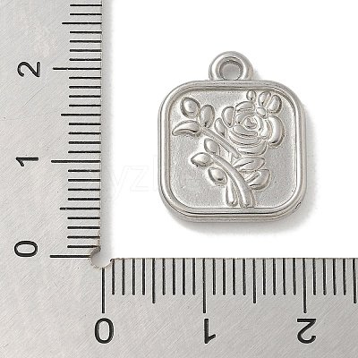 Anti-Tarnish 304 Stainless Steel Pendants STAS-Q334-24P-1