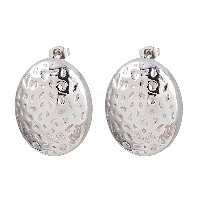 304 Stainless Steel Stud Earrings EJEW-G457-04A-P-1