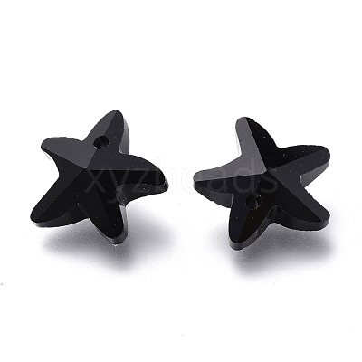 Faceted Glass Charms GLAA-H101-A-09-1