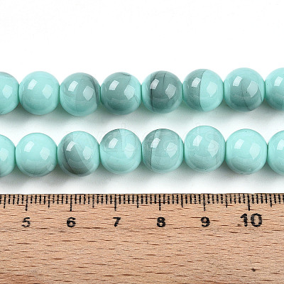 Baking Paint Glass Beads Strands DGLA-N013-10mm-04-1