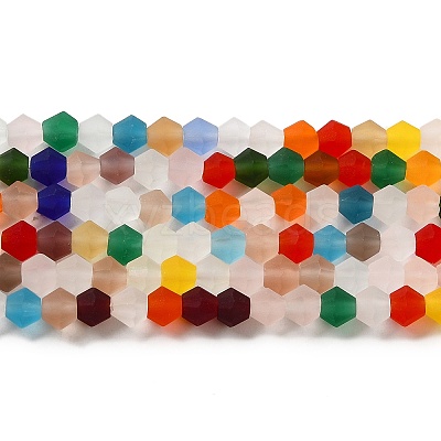 Imitate Austrian Crystal Frosted Glass Beads Strands EGLA-A039-T3mm-MD29-1