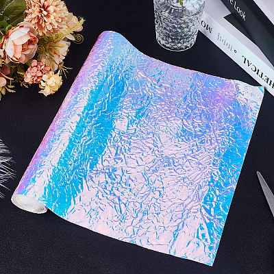 Laser PVC Leather Fabric FIND-WH0139-76B-1