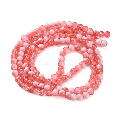 Crackle Glass Beads Strands GLAA-U001-6mm-13-1