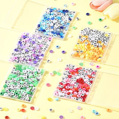 Transparent & Opaque Acrylic Beads KY-FS0001-26C-1