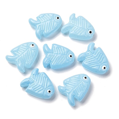 Transparent Glass Enamel Beads LAMP-U004-06-03-1