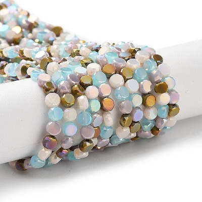Electroplate Glass Beads X-EGLA-P056-01D-1