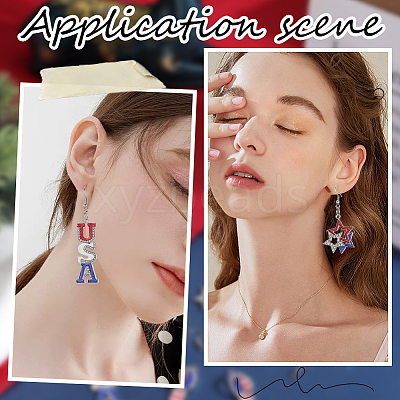 DIY Independence Day Earring Making Kit DIY-SC0022-75-1