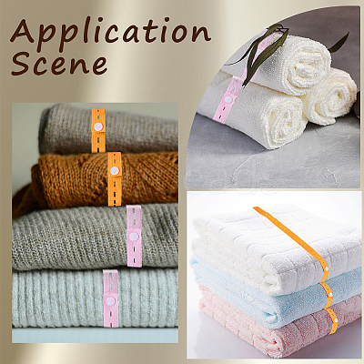 5Pcs 5 Colors Polyester Clothes Organizer Elastic Bands FIND-CN0001-67B-1