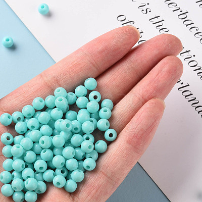 Opaque Acrylic Beads MACR-S370-C6mm-SS2107-1