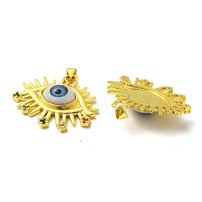 Real 18K Gold Plated Brass Pendants KK-L209-001G-06-1
