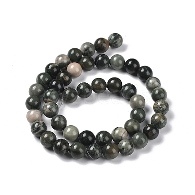 Natural Wood Lace Stone Wooden Jasper Beads Strands G-P497-02B-01-1