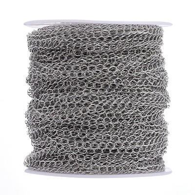 Brass Twisted Chains CHC-Q001-5x4mm-P-1