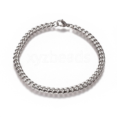 Tarnish Resistant Men's Curb Chain BJEW-E369-14B-1