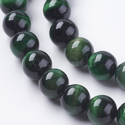 Natural Tiger Eye Beads Strands G-G544-8mm-03-1