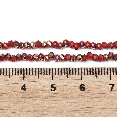 Electroplate Glass Beads Stradns EGLA-H114-02A-02-1