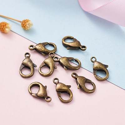 Brass Lobster Claw Clasps KK-903-AB-NF-1