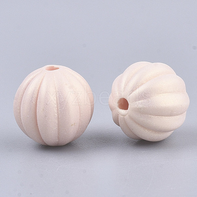 Spray Painted Acrylic Beads MACR-T037-01-1