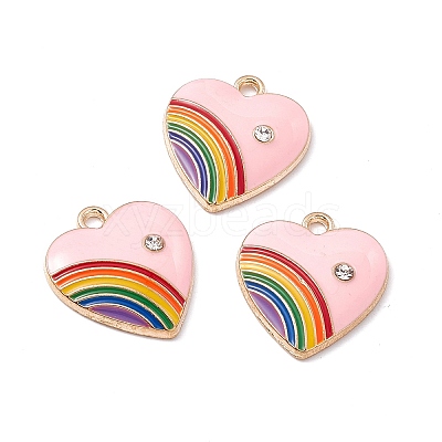 Alloy Enamel Pendant ENAM-H039-07G-D-1